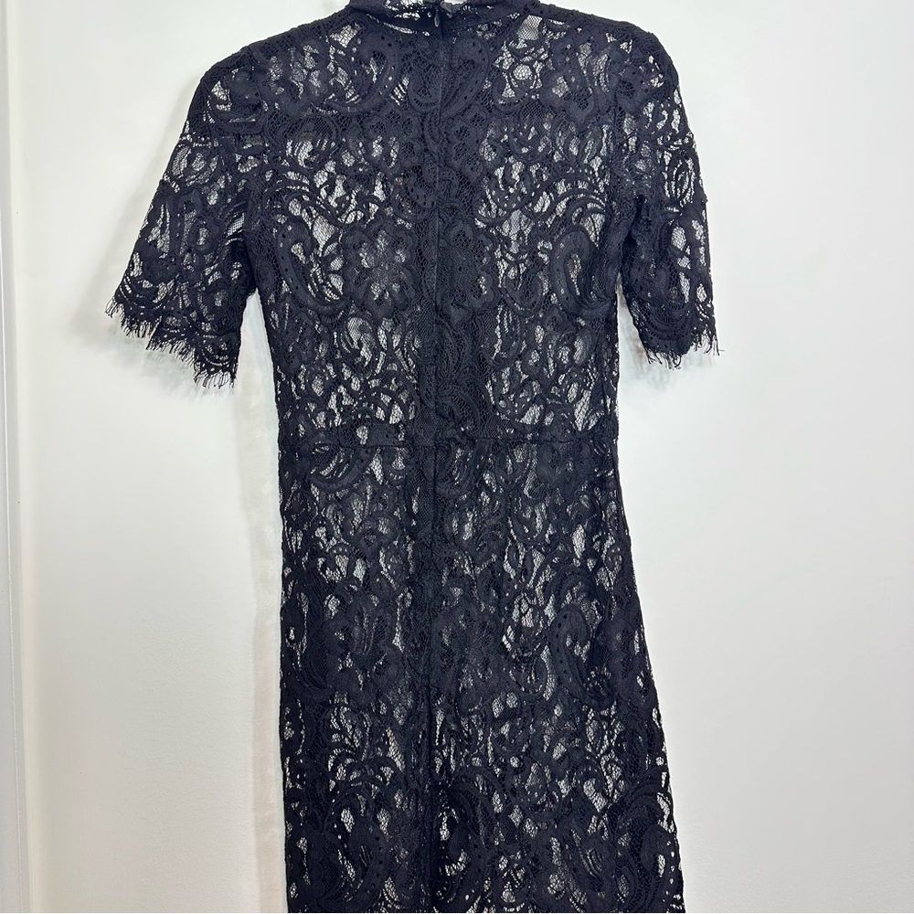 Soboro Elegant Black Lace Dress